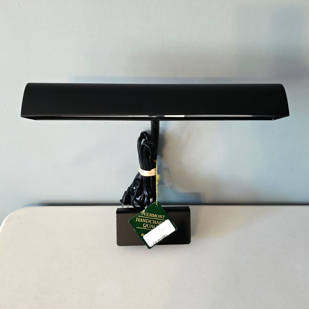 House of Troy Piano Desk Light Black 14" Clamp On Incandescent Lamp GP14-7